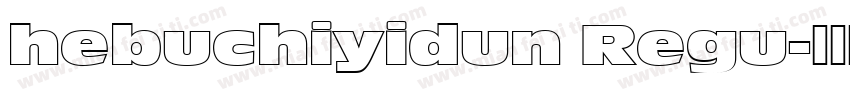 hebuchiyidun Regu字体转换